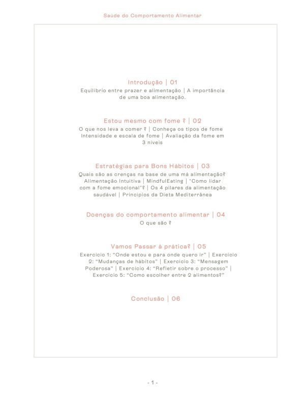 Saúde do Comportamento Alimentar